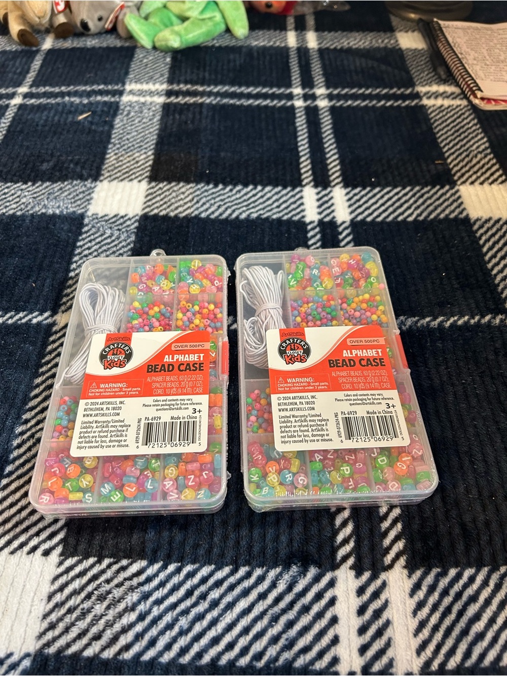 Alphabet Bead Case x 2 - Multicolor